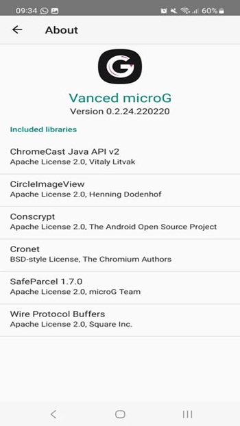 Vanced microG 3